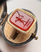 GEORGIAN FOB PENDENT WITH THE LOVE STORY ‘HUSH’
