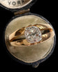 ANTIQUE OLD CUT DIAMOND & 18CT GOLD RING