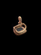 VICTORIAN SNAKE FOB WITH REBUS INTAGLIO