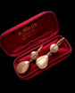 EARLY 19TH CENTURY LIGHT BLUE PASTE DOUBLE DROP EARRINGS