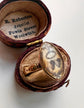 GEORGIAN DOVE & DOUBLE HEART NAVETTE SEPIA RING