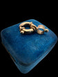 VICTORIAN 9CT GOLD BOLT RING WITH ORIGINAL BAIL