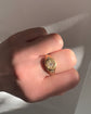 VICTORIAN 18CT GOLD & DIAMOND STAR SET SIGNET RING