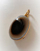 VICTORIAN BULLSEYE AGATE LOCKET PENDANT