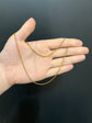 VICTORIAN 15CT GOLD SNAKE LINK CHAIN