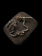19TH CENTURY SILVER PADLOCK & KEY BROOCH