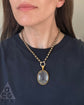 VICTORIAN LARGE ROCK CRYSTAL & 18CT GOLD PENDANT