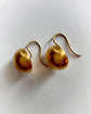 VICTORIAN 15CT GOLD DOMED STUD EARRINGS