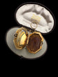 EARLY 19TH CENTURY SWISS ENAMEL COMPACT/MIRROR PENDANT