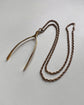 ANTIQUE 15CT GOLD WISHBONE PENDANT