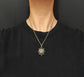 VICTORIAN DOUBLE HEART ROCK CRYSTAL PENDANT