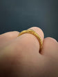 GEORGIAN LARGE 15CT GOLD OUROBOROS SPLIT RING