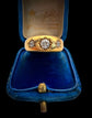 VICTORIAN CHUNKY 18CT GOLD THREE STONE DIAMOND GYPSY / STAR SET RING