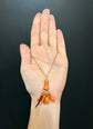 19TH CENTURY CORAL HAND PENDANT
