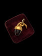 MID 19TH CENTURY GARNET & HIGH CARAT GOLD ACORN PENDANT