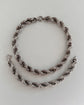 SUPER CHUNKY VINTAGE SILVER TWIST CHAIN & BRACELET SET