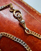 ANTIQUE 18CT GOLD & PLATINUM BI-COLOUR CURB CHAIN