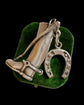 SILVER RIDING BOOT & HORSESHOE PENDANT