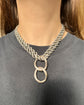 VINTAGE LARGE SCALE SILVER CHAIN EXTENDER / CLASP