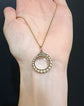 GEORGIAN PEARL SNAKE OUROBOROS LOCKET PENDANT