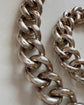 ANTIQUE CHUNKY SILVER CURB CHAIN