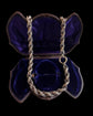 ANTIQUE CHUNKY SILVER ROPE TWIST CHAIN