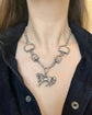 ANTIQUE SILVER EQUESTRIAN NECKLACE