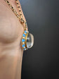 LARGE SCALE VICTORIAN ROCK CRYSTAL DOME PENDANT