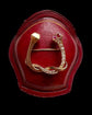 19TH CENTURY DIAMOND & RUBY DOUBLE HORSESHOE NAIL BROOCH