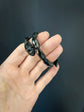 VICTORIAN WHITBY JET SNAKE BANGLE