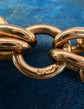 VICTORIAN 15CT GOLD PAPERCLIP LINK ALBERT CHAIN