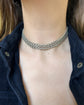 ANTIQUE SUPER LONG SILVER FLAT BELCHER GAURD CHAIN