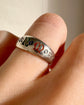 ANTIQUE SILVER & ENAMEL ‘I ASK NO MORE’ RING