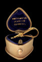 VICTORIAN LARGE 18CT GOLD SNAKE DOG CLIP