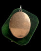 ANTIQUE 15CT GOLD & PLATINUM OVAL LOCKET