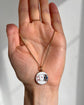 VINTAGE DOUBLE SIDED ROULETTE & PLAYING CARD DISC PENDANT
