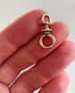 ANTIQUE 15CT GOLD TWIST DOG CLIP