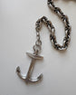 SUPERSIZED VICTORIAN SILVER ANCHOR PENDANT