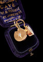 ANTIQUE DIAMOND & 15CT GOLD HORSESHOE EARRINGS