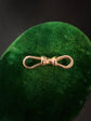 VICTORIAN 15CT GOLD DOUBLE DOG CLIP
