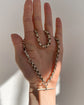 ANTIQUE SILVER FACETED BELCHER ALBERT CHAIN