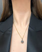 19TH CENTURY DIAMOND & SAPPHIRE ORB PENDANT