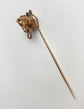 19TH CENTURY 18CT GOLD FRENCH HORSE HEAD STICK PIN