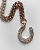 VICTORIAN MIXED METAL HORSESHOE PENDANT