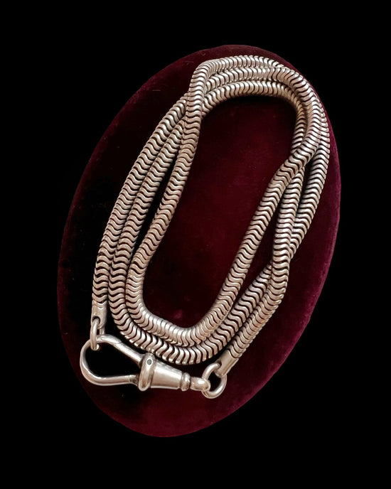 ANTIQUE SILVER SNAKE CHAIN