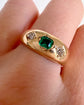 ANTIQUE EMERALD & DIAMOND RING