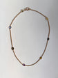 ANTIQUE 15CT & MULTI GEM CHAIN
