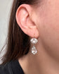 EARLY 19TH CENTURY DOUBLE PASTE DROP EARINGS