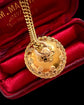 VICTORIAN 10CT GOLD ETRUSCAN REVIVAL SPHERE PENDANT