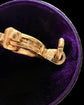 VINTAGE 18CT GOLD CHASED BOLT RING